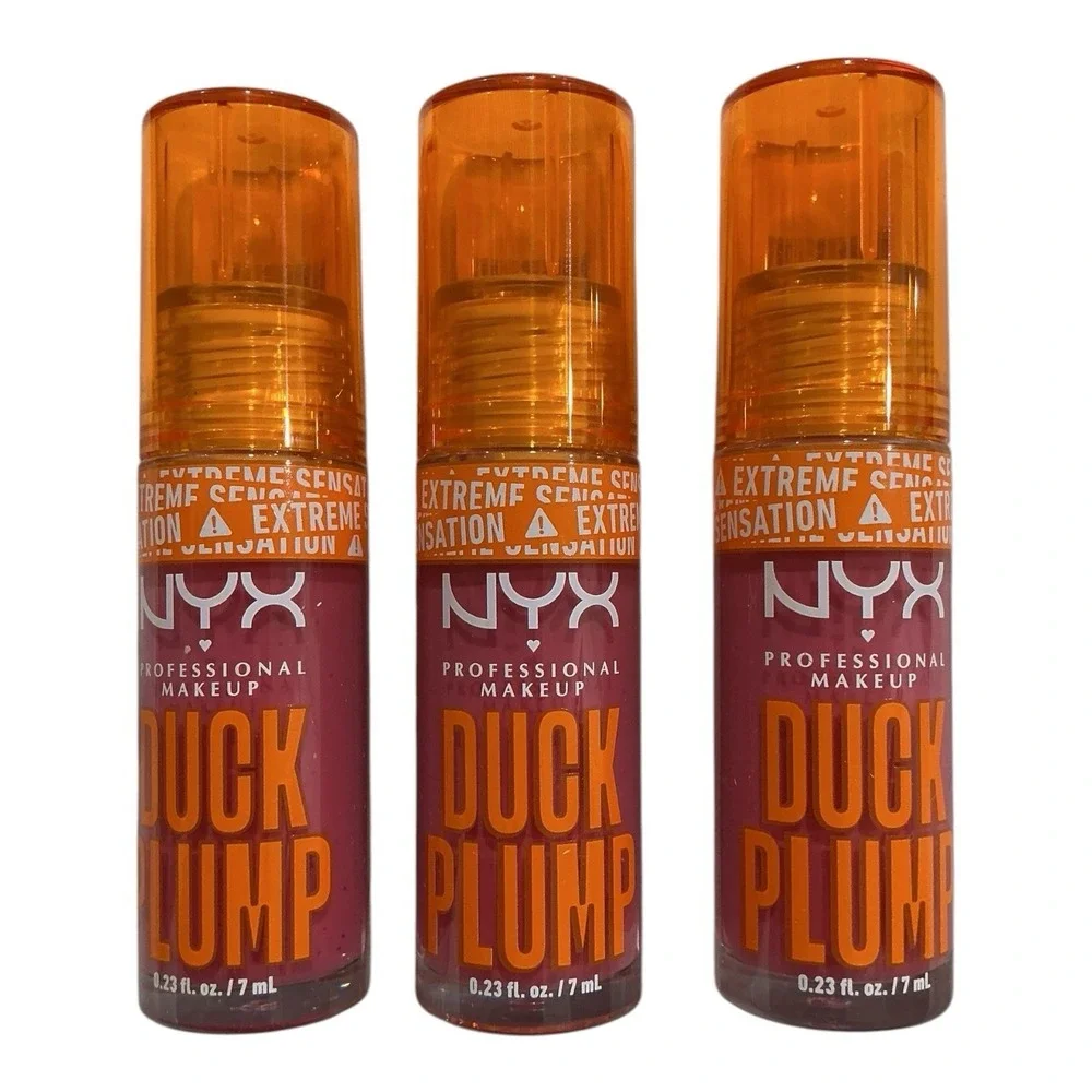 NYX Duck Plump Lip Plumper Gloss Bubblegum Bae 12 - 3 Pack